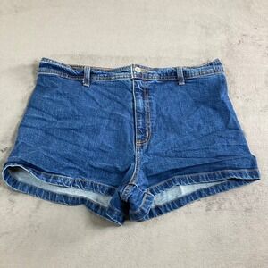 Universal Thread Sailor Shorts Denim High Rise Dark Wash Blue Size 14